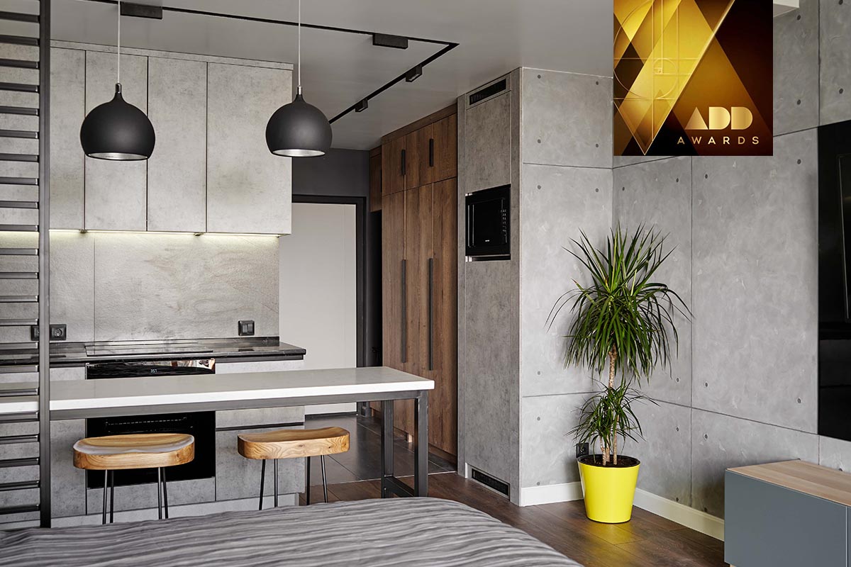 Дизайн интерьера квартиры-студии на Дунайском – Финалист конкурса ADD