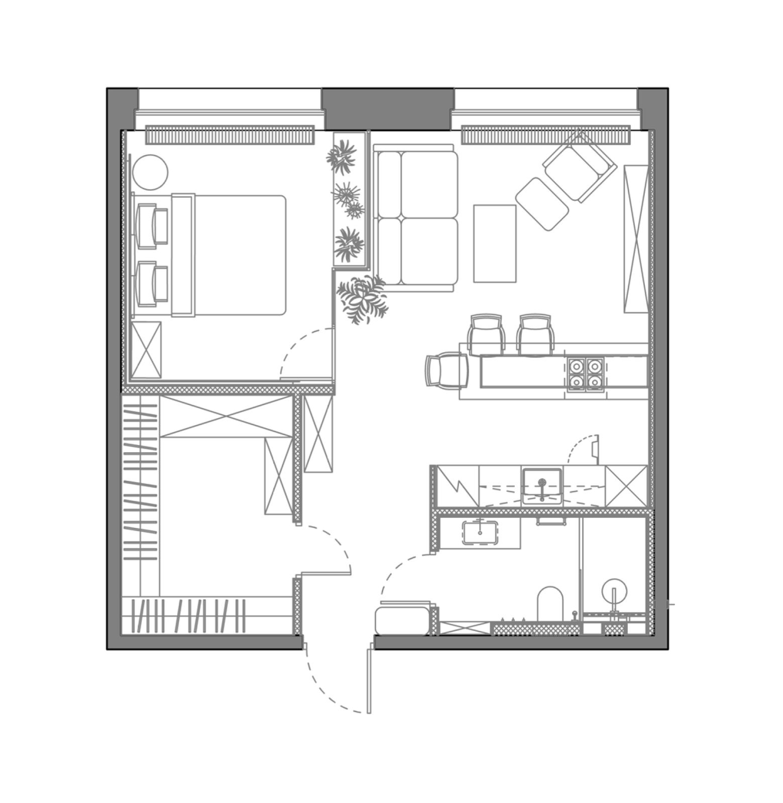 Дизайн интерьера - Апартамент в стиле лофт